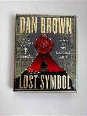 Dan Brown "The Lost Symbol" Special Illustrated Edition - Red & Gold Cover